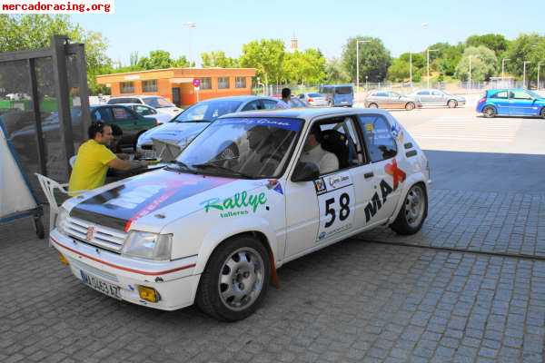 Se cambia 205 gti de rallye asfalto por kart