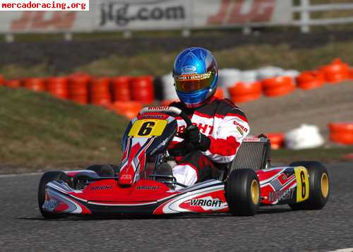 Se vende wright kart con motor vortex kf2 