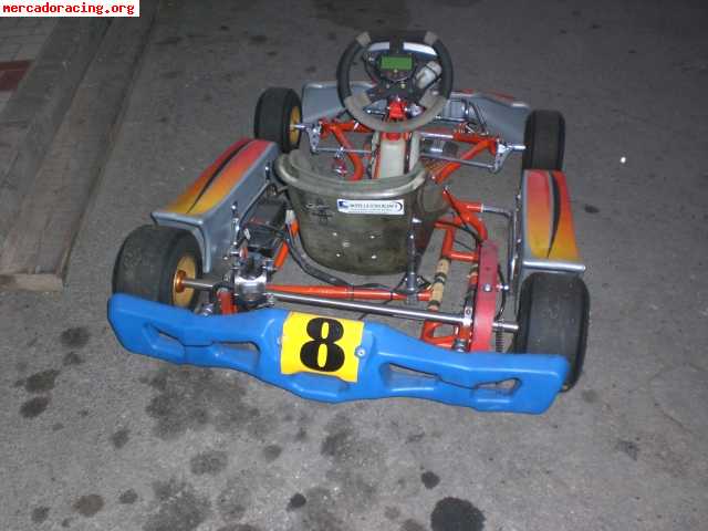 Se vende una kart intrepid alevin con motor puma 65cc de may