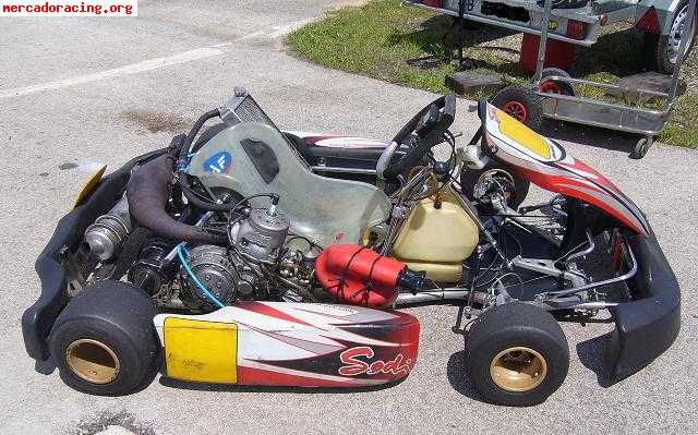 Kart 125cc de marchas, motor tm k9b, chasis sodikart.