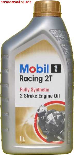 Aceite sintetico 100% mobil 1 racing 2t