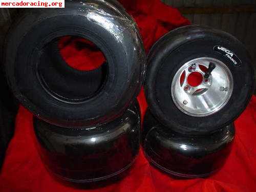 Vendo llantas de aluminio, de magnesio y gomas