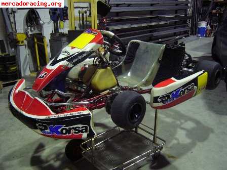  kart kz2 125cc marchas - rosso korsa rio   tm k9b 2006