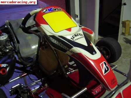  kart kz2 125cc marchas - rosso korsa rio   tm k9b 2006