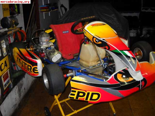 Se vende o se cambia kart 125cc marc wilson con motor sonic 