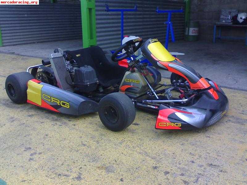  vendo crg road rebel rotax max fr 125. como nuevo.