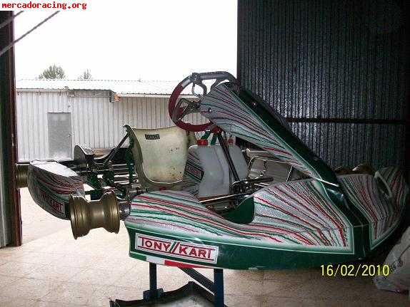 Chasis tonykart evr frenos delanteros del 2010