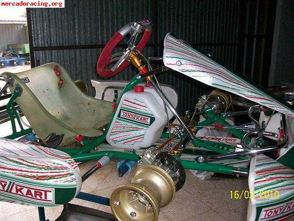 Chasis tonykart evr frenos delanteros del 2010