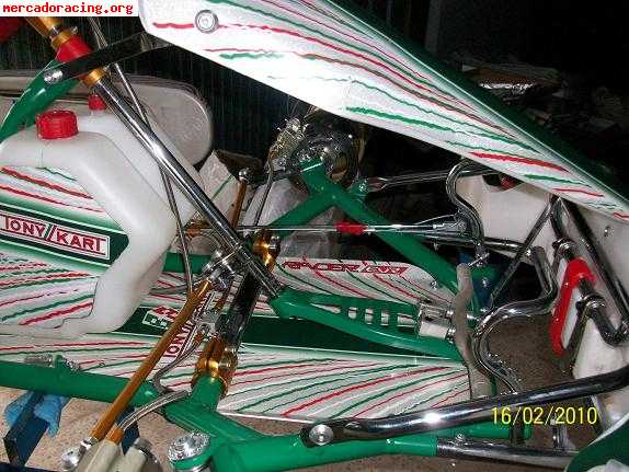 Chasis tonykart evr frenos delanteros del 2010