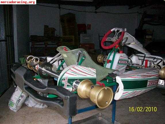 Chasis tonykart evr frenos delanteros del 2010