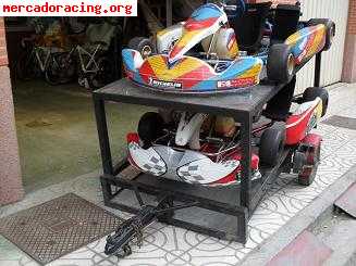 Karts 125, 100 y carro para transportarlos