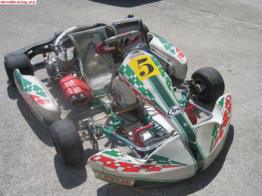 Vendo tony kart 2008   tm k9c 125cc 6vel.