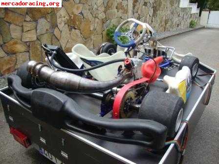 Se vende kart amv con remolque y equipacion de piloto..