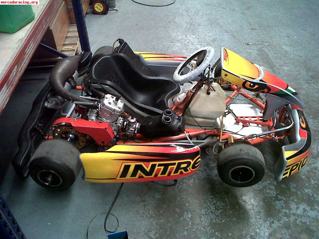 Se vende kart intrepid con motor vortex rok 2100 negociable