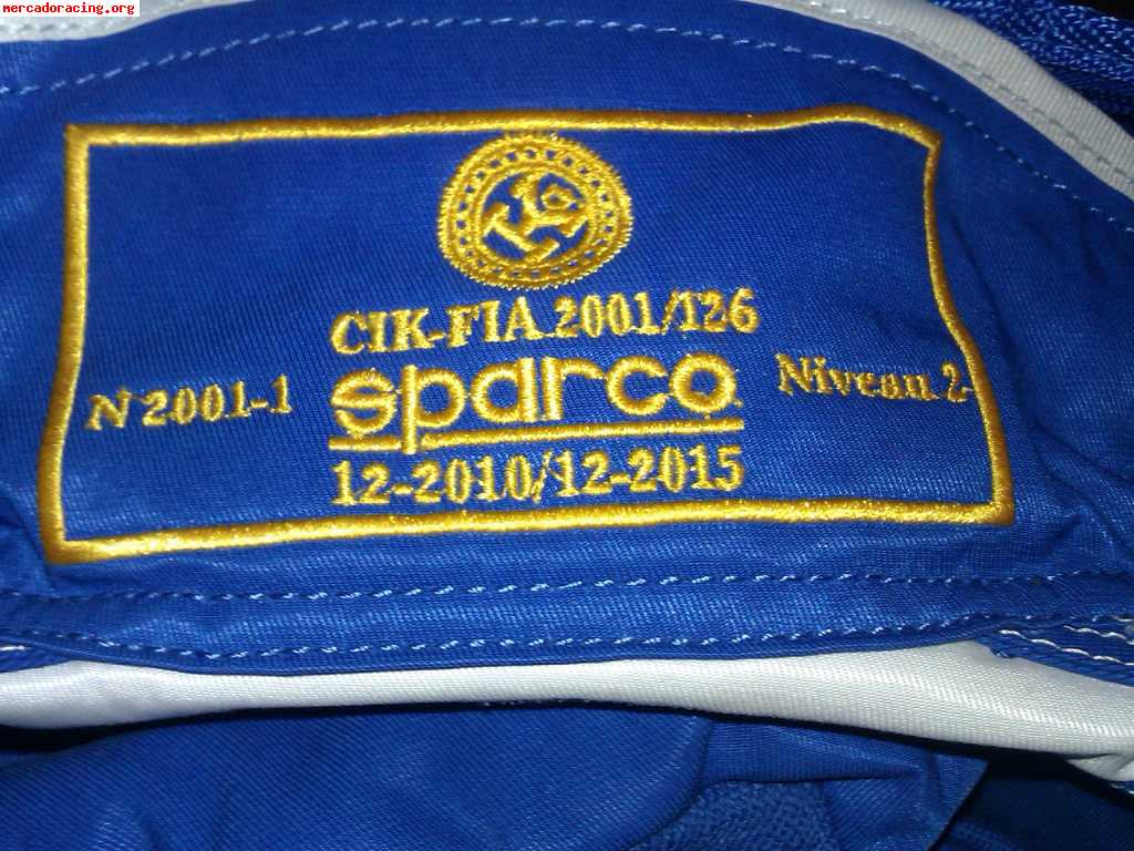 Equipacion sparco karting