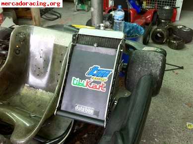 Chasis tibikart kz2 con radiador grande con cortinilla