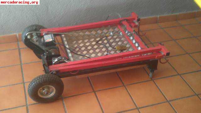 Vendo carro porta kart electrico