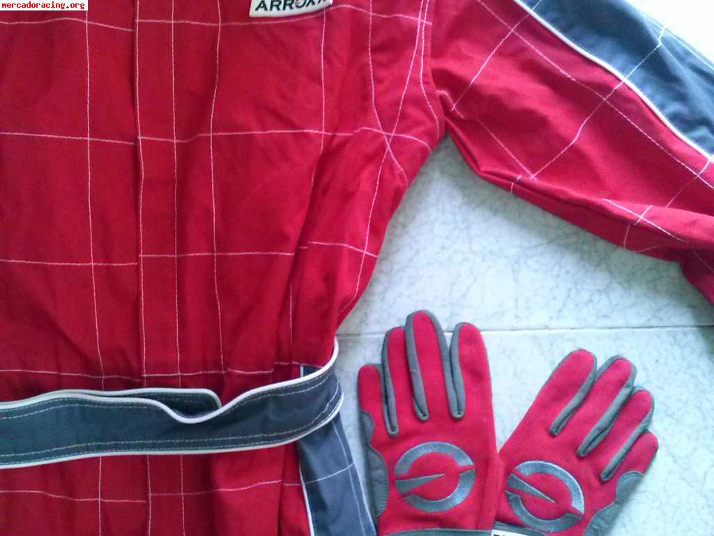 Mono y guantes arroxx karting hobby