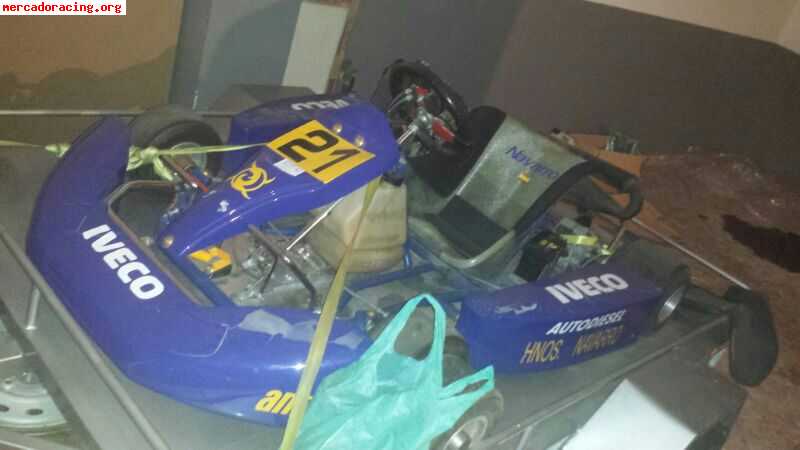 Kert rotax max 125 con remolque y equipacion!!