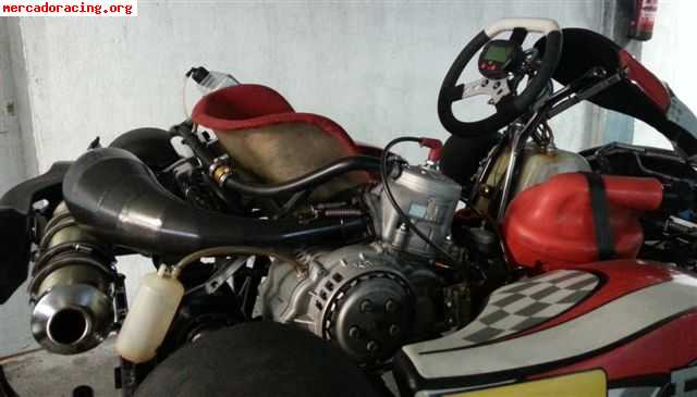 Kart ea racing kz2 125cc - 6 vel, motor tm revisado y prepar