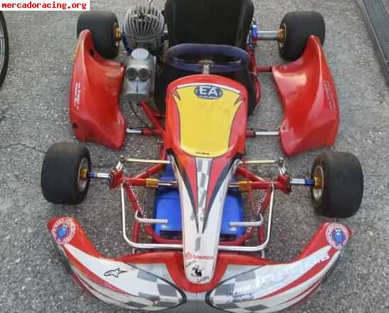 Birel r32 kart con motor vortex de 100cc con embrague