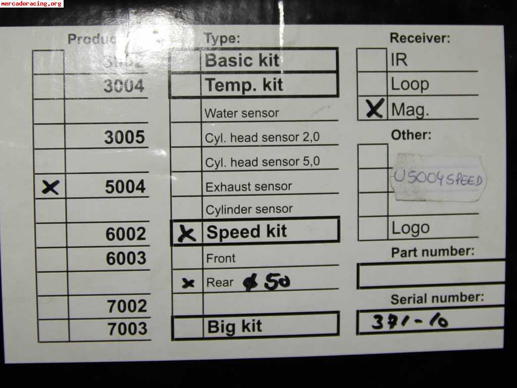 Se vende unipro 5004 speed kit nuevo