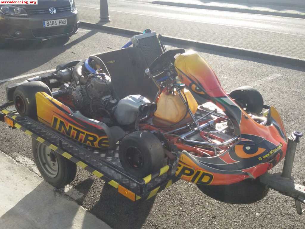 Kart intrepid tm k9c preparado carro con papeles equipo comp