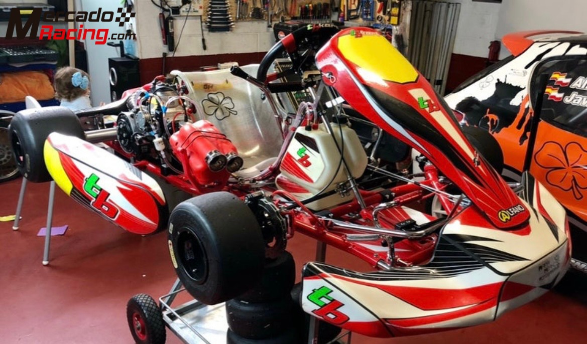 Kart kz2 tbkart+modena kk1r 125 o chasis sin motor