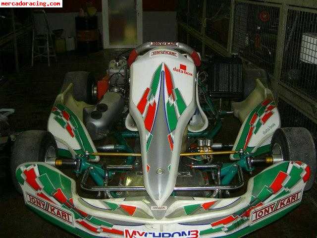 Vendo tony kart con motor vortex rok