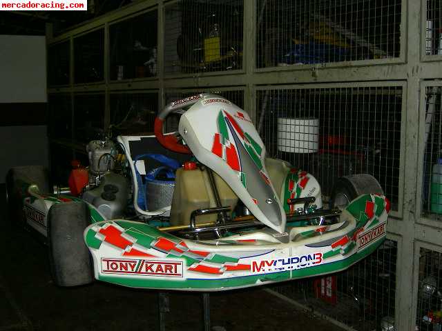 Vendo tony kart con motor vortex rok