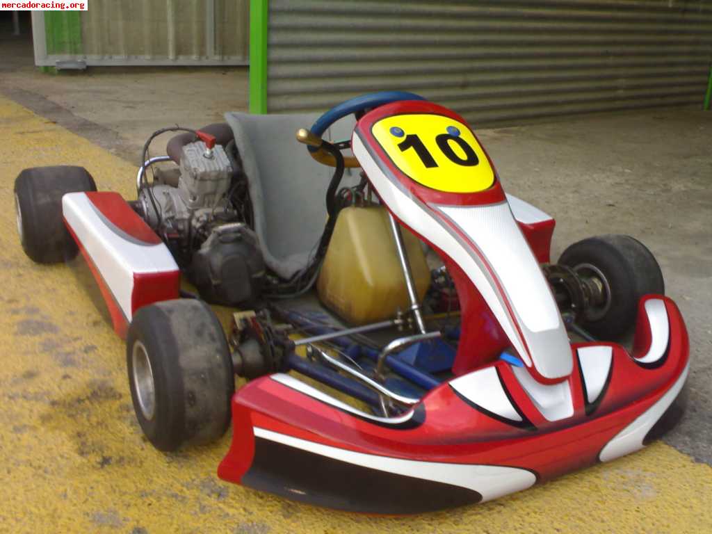 Vendo kart 125cc 6 velocidades chasis allkart buen estado