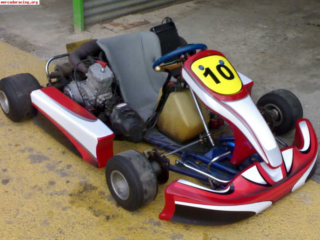 Vendo kart 125cc 6 velocidades chasis allkart buen estado