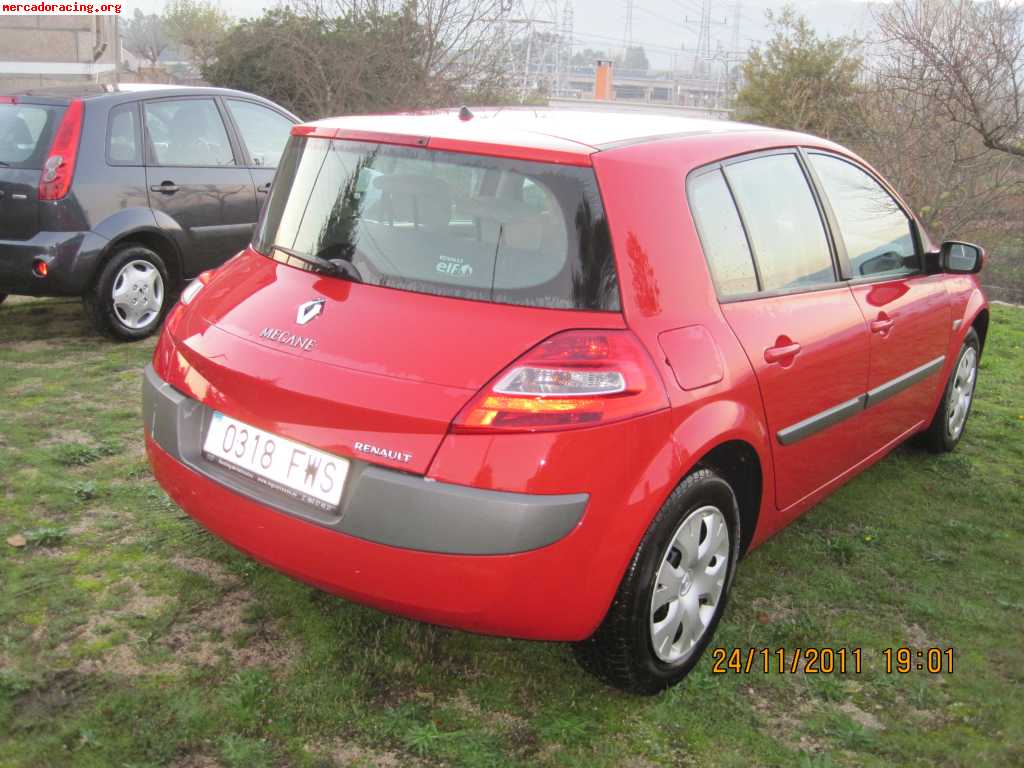 Renault megane 1.5dci 105cv 6 velocidades, año 2007, 121.000