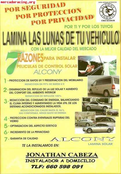 Lamina solar alcony