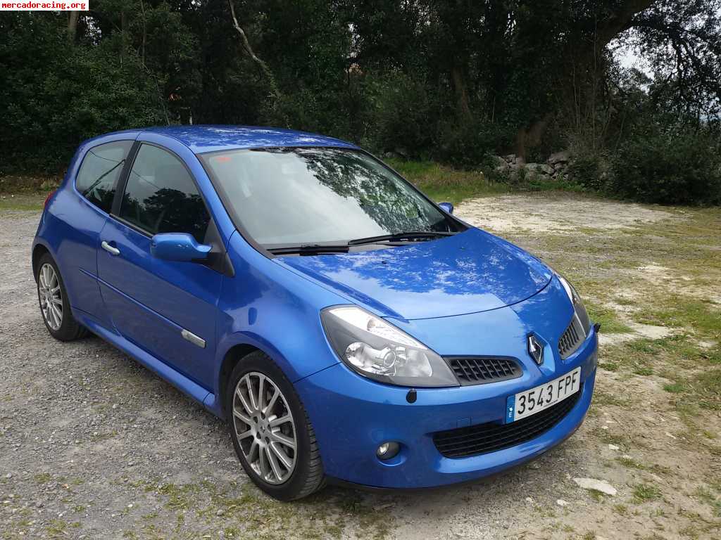 Renault clio sport 197cv azul - estricta serie y pintura de 