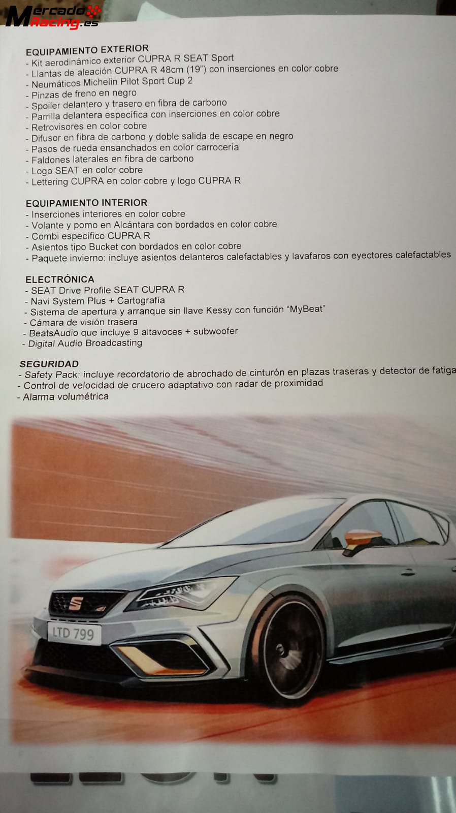 Se vende seat león cupra r