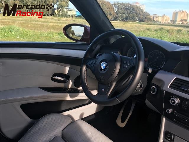 Bmw m5 rojo indianapolis con interior blanco. unico!!
