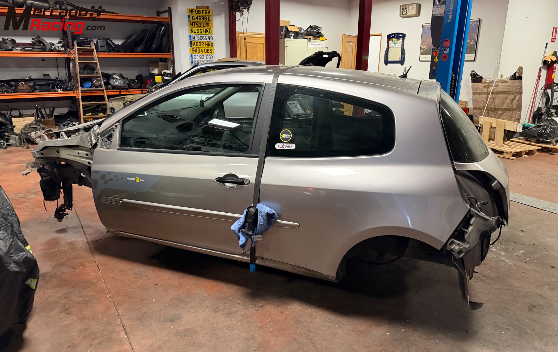 Carroceria renault clio sport 197 200 203 matriculada, legal, volante derecha