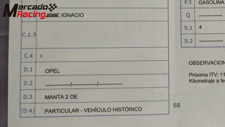 Opel manta 2.0i gte