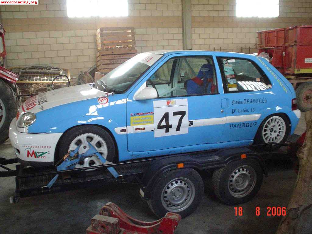 Citroen saxo 16v de competicion de rallys + regalo de 10 lla