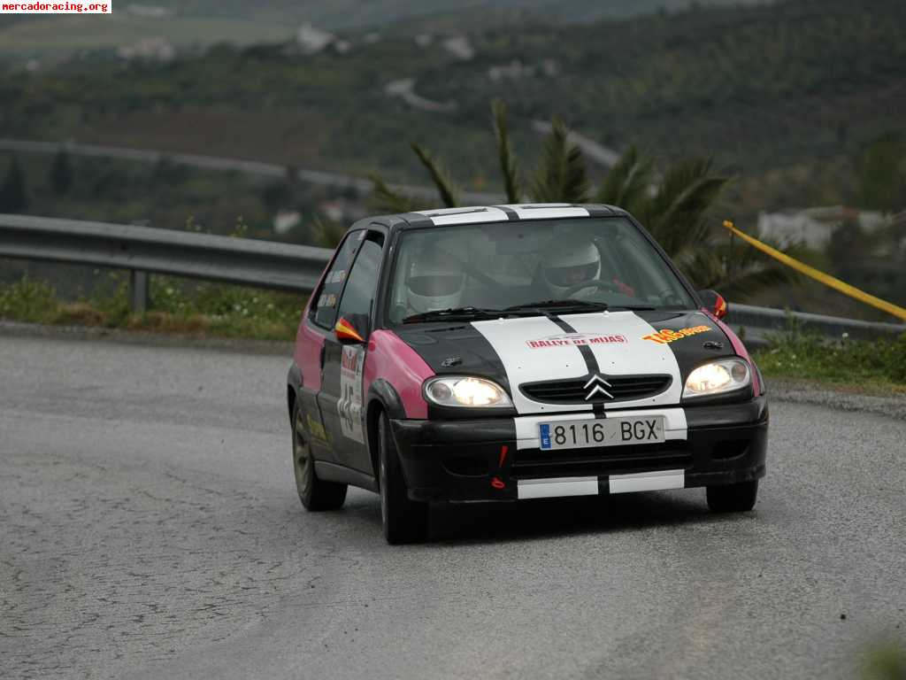 Citroen saxo gr n con solo tres rallyes hecho nuevo en el 20