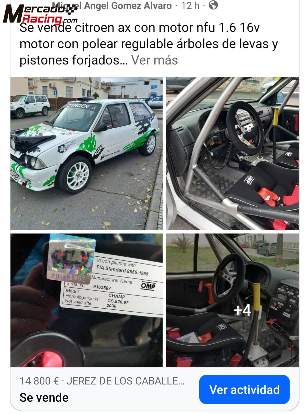 Se vende citroen ax 16v 