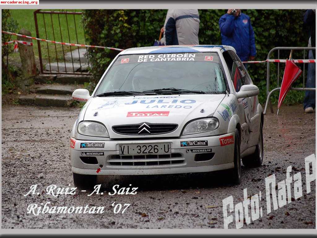 Citroen saxo construido entero en febrero del 2007.