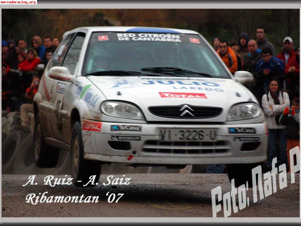 Citroen saxo construido entero en febrero del 2007.