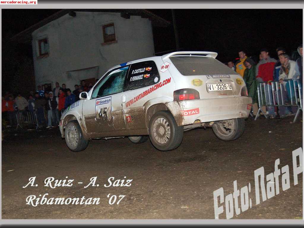 Citroen saxo construido entero en febrero del 2007.