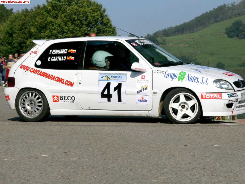 Citroen saxo construido entero en febrero del 2007.