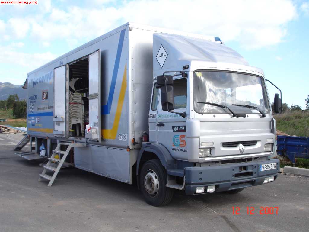 Camion trasnporte + asistencia renault m-250 / 250 cv.