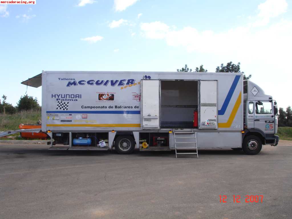Camion transporte + asistencia renault m-250 / 250 cv.