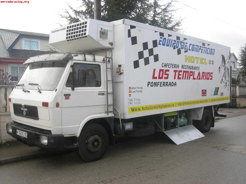 Camion taller man con rampa 1.500kg.