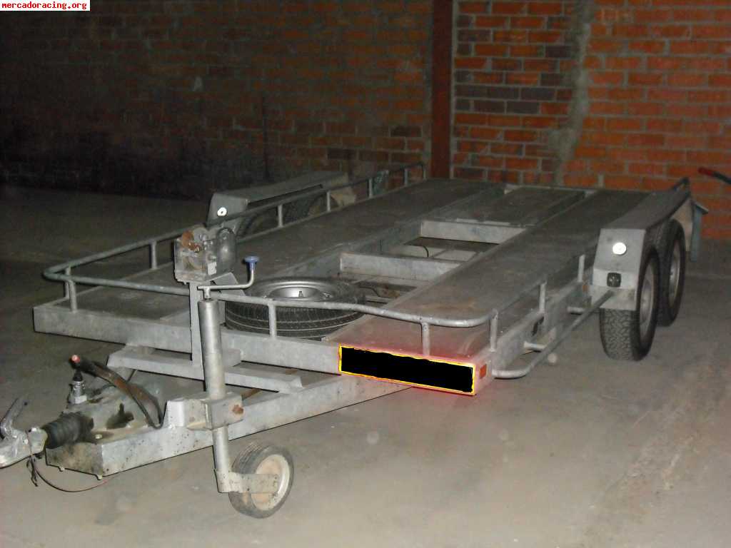Remolque de coche de doble eje 2. 000 kg